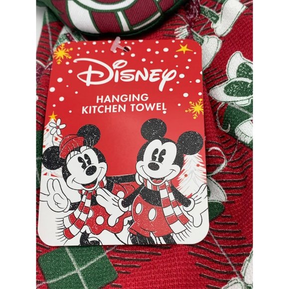 Disney Mickey & Minnie Mouse Christmas Hanging Kitchen Towel - Picture 5 of 7
